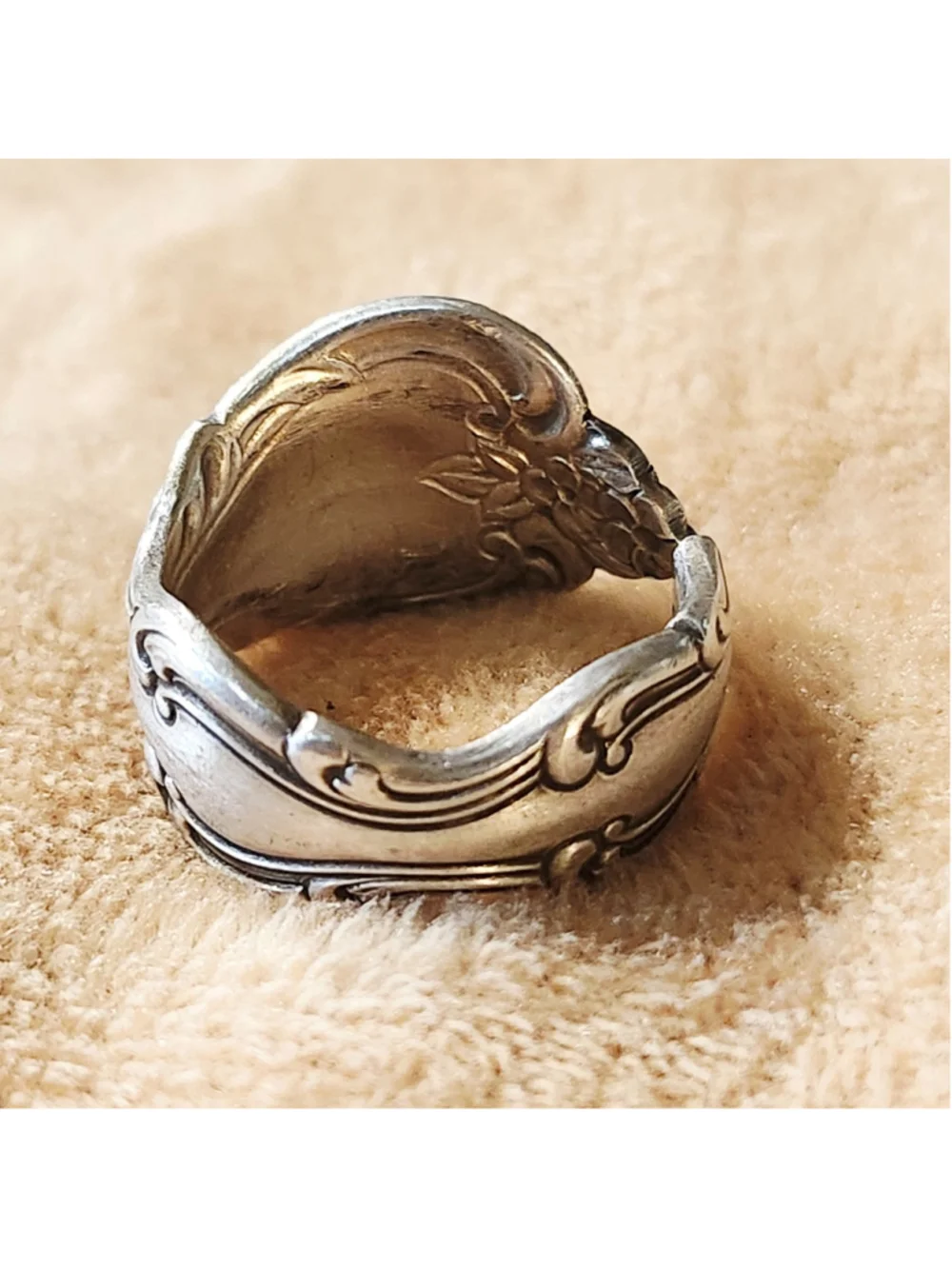 Vintage Spoon Ring size 8.5 handmade